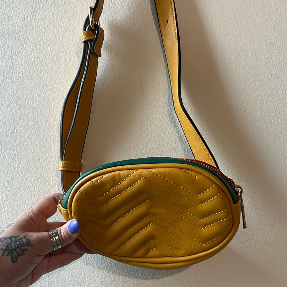 Faux leather Fanny pack with adjustable strap